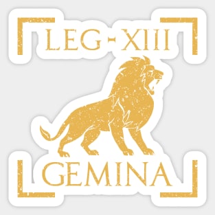 Legio XIII Gemina Lion Emblem Roman Legion Sticker